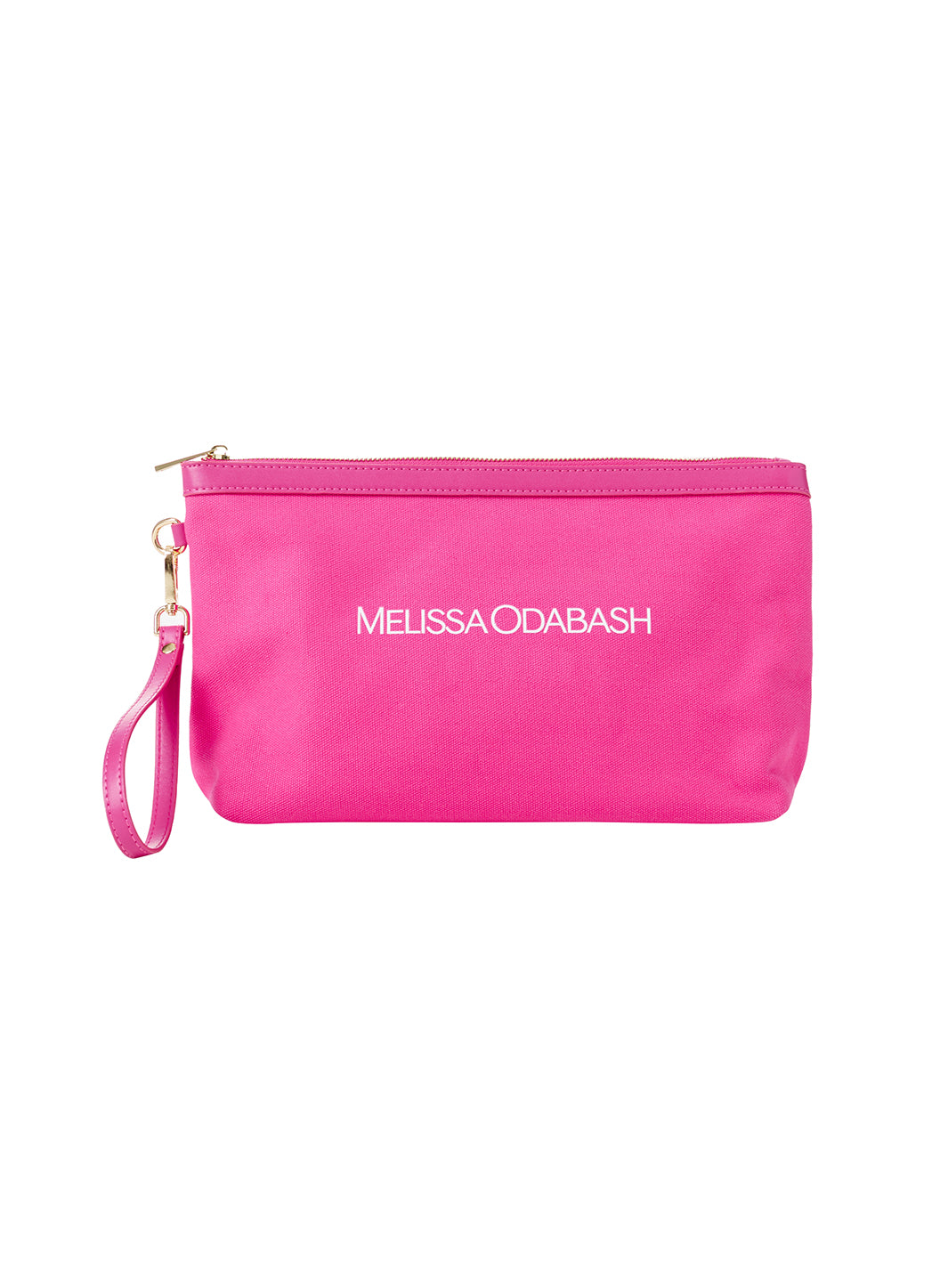 Melissa Odabash Milos Fuchsia/White Plain Clutch - 2024 Collection