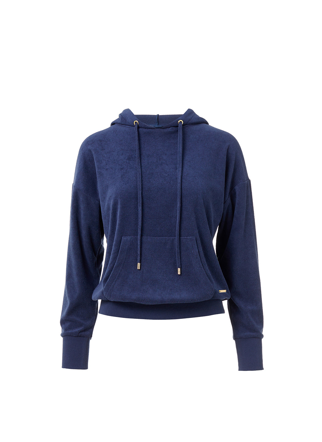 Melissa Odabash Nora Navy Terry Hoodie - 2024 Collection