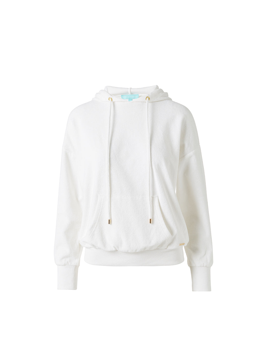Melissa Odabash Nora White Terry Hoodie - 2024 Collection
