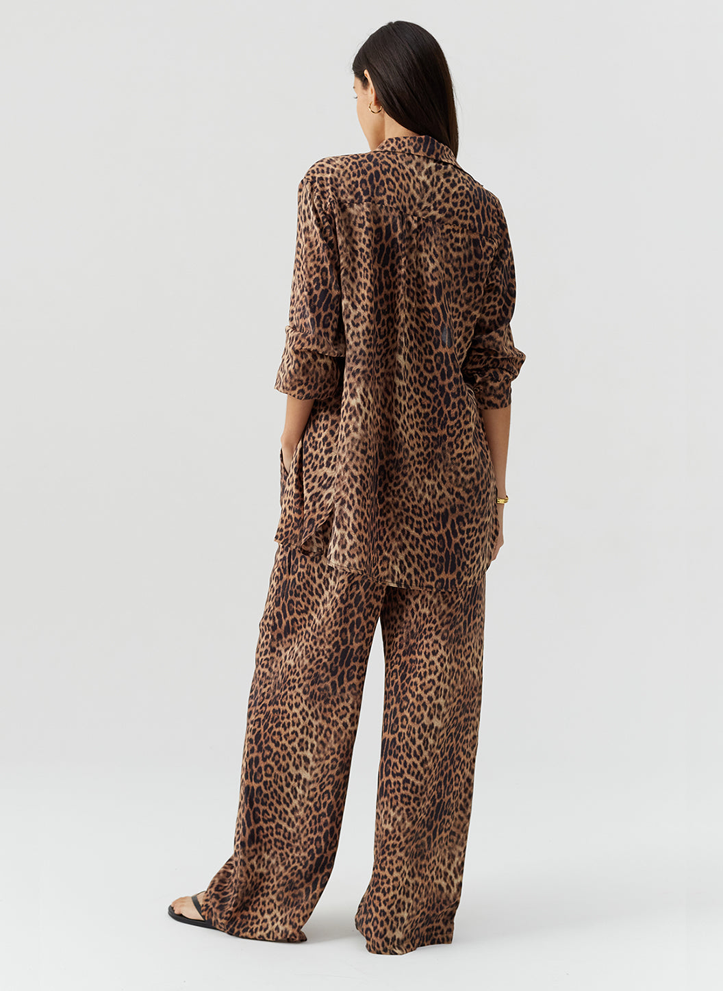 Olivia Cheetah Elasticated Trousers | Official Site