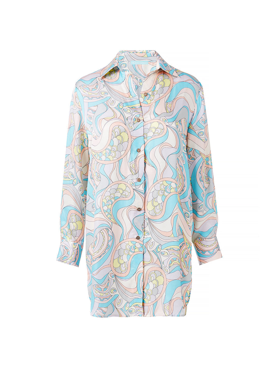 Melissa Odabash Paige Riviera Long Button Down Shirt - 2024 Collection