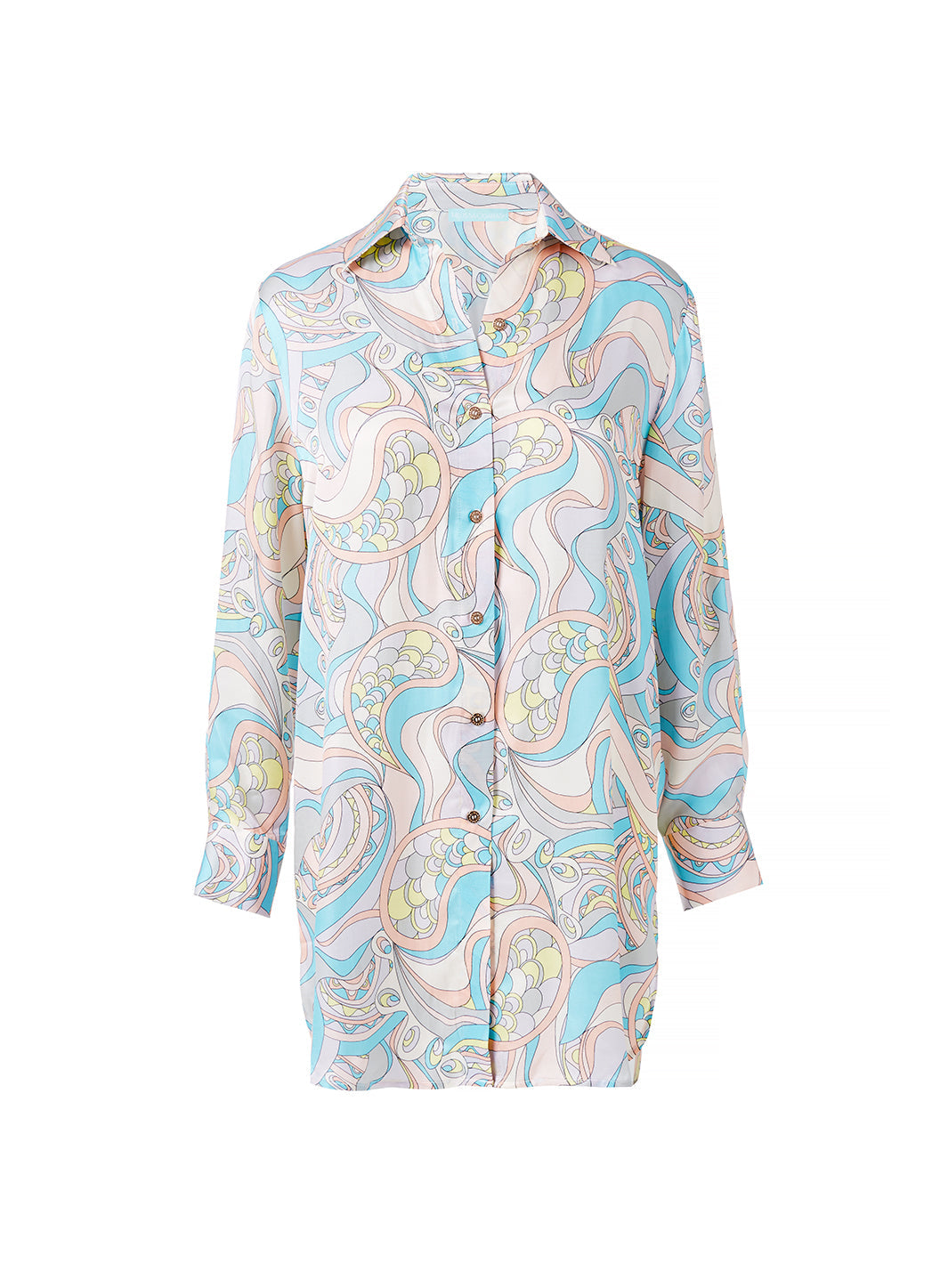 Melissa Odabash Paige Riviera Long Button Down Shirt - 2024 Collection