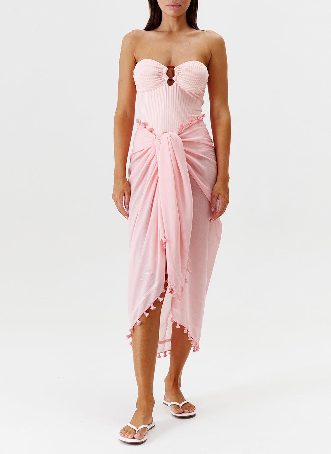 Melissa Odabash Pareo Rose Plain - 2024 Collection
