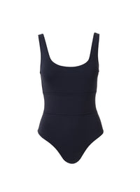 Melissa Odabash Perugia Black Scoop Neck Over The Shoulder Swimsuit - 2024 Collection