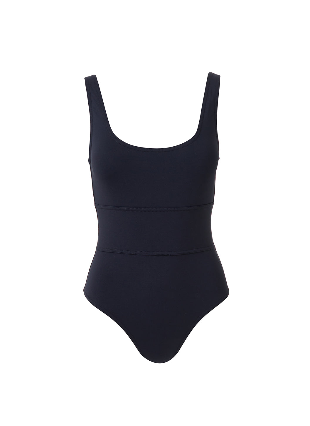 Melissa Odabash Perugia Black Scoop Neck Over The Shoulder Swimsuit - 2024 Collection