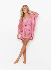 petra pink gold kaftan model studio