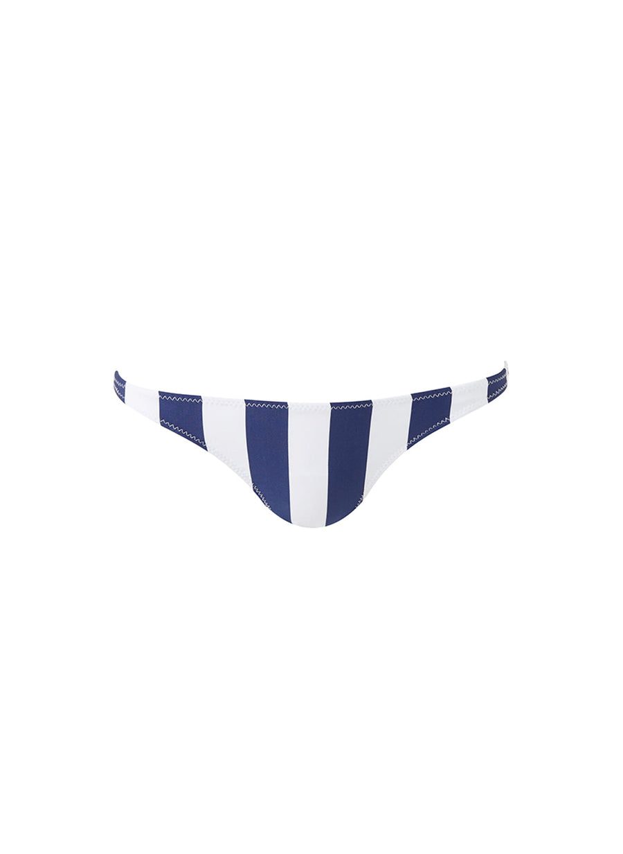 ponza navy stripe bikini bottom cutouts 2024