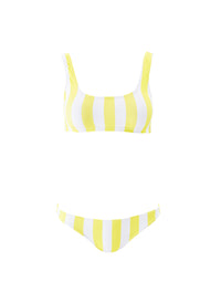 ponza sunray stripe bikini cutouts 2024