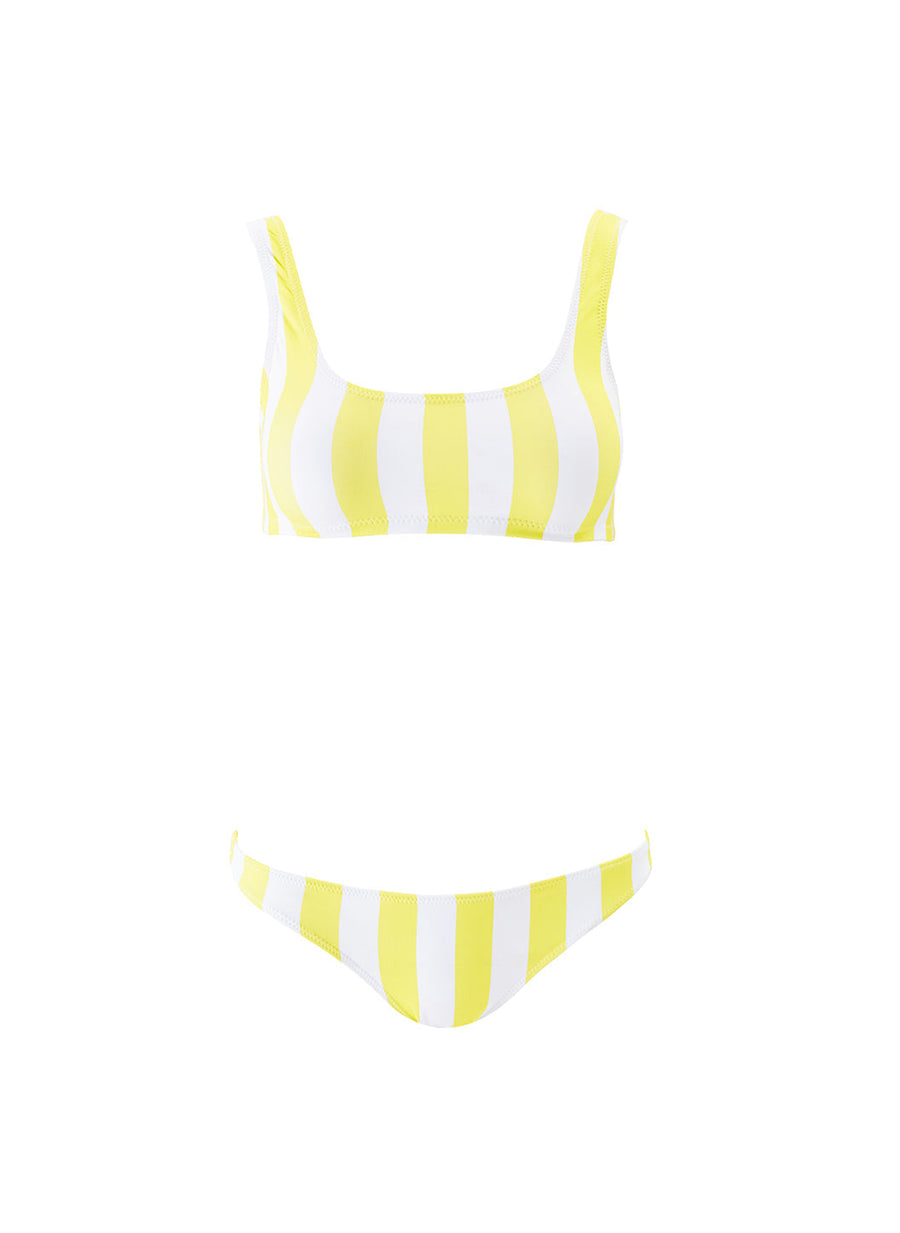 ponza sunray stripe bikini cutouts 2024