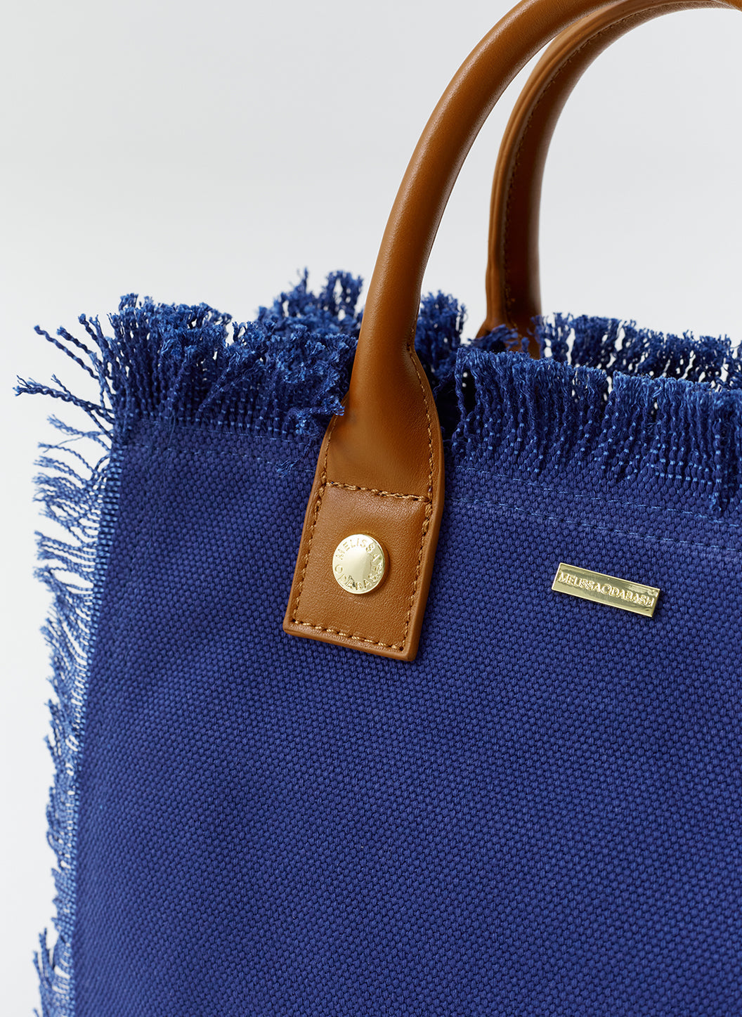 Porto Cervo Navy Tan Tote | Official Site