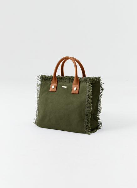 Porto Cervo Olive Tote | Official Site