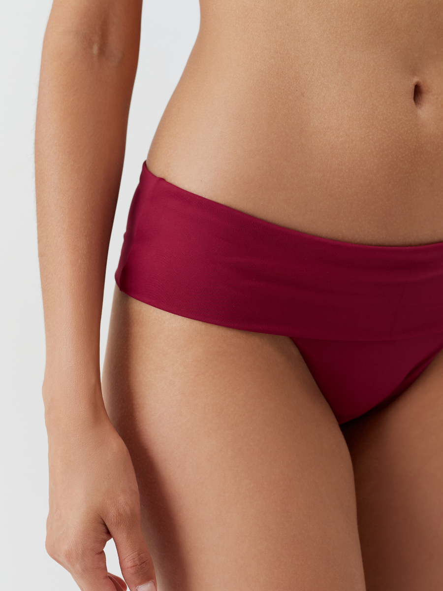 Provence Burgundy Bikini Bottom