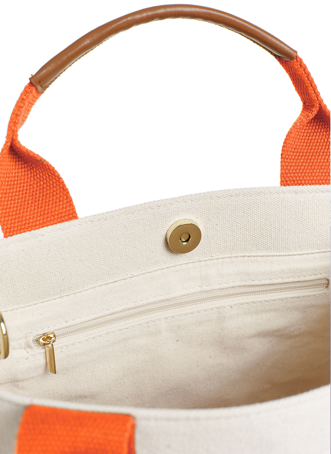 Melissa Odabash Rhodes Beige/Orange Contrast Mini Tote - 2024 Collection