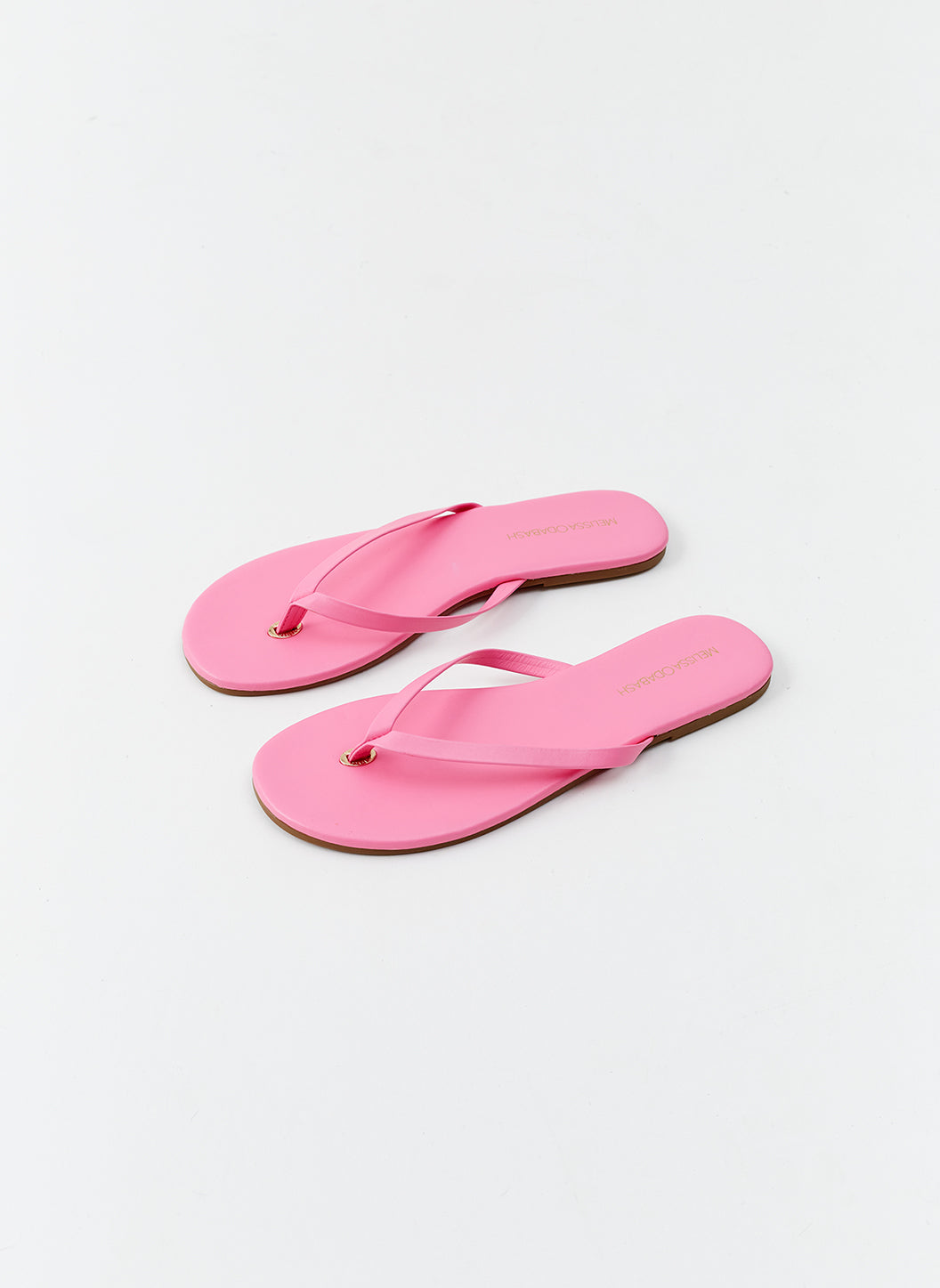Leather Flip Flop Hot Pink