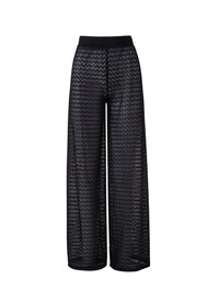Melissa Odabash Sienna Black Crochet Beach Trousers - 2024 Collection