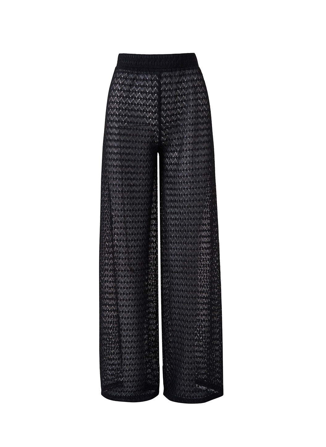 Melissa Odabash Sienna Black Crochet Beach Trousers - 2024 Collection