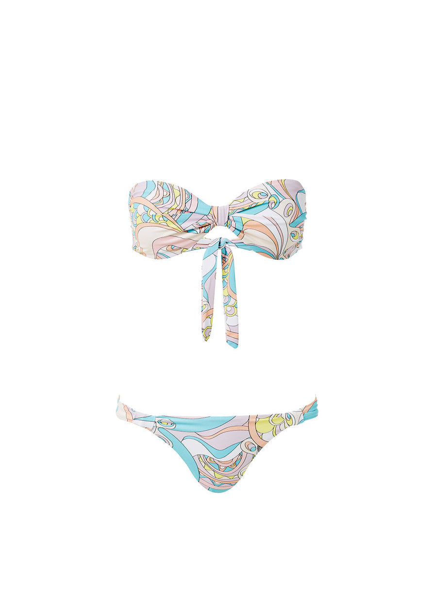 Melissa Odabash Stockholm Riveria Knot Front Bandeau Bikini - 2024 Collection