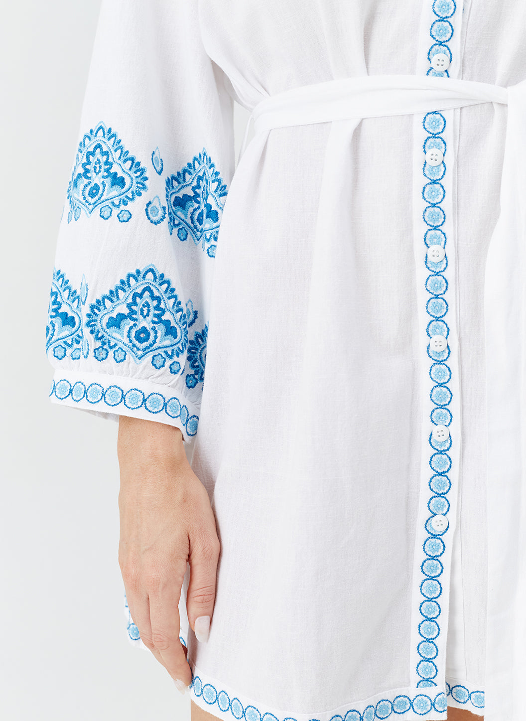 Tania White Teal Dress | Official Site