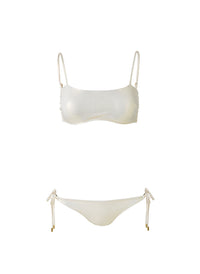 Melissa Odabash Vegas Gold Underwired Over The Shoulder Bikini - 2024 Collection
