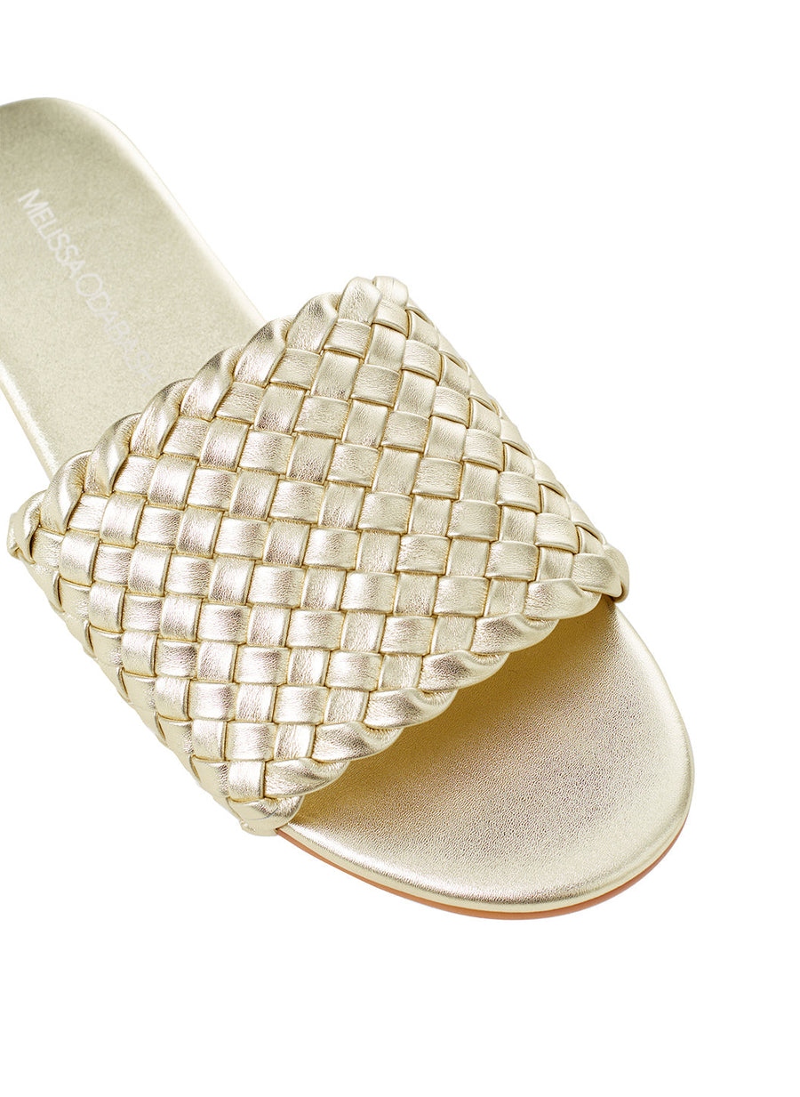 Woven Gold Sliders Official Site