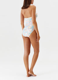 Melissa Odabash Zanzibar Riveria Twist Halterneck Swimsuit - 2024 Collection