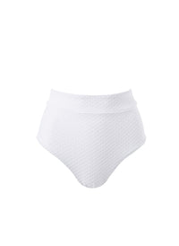 Asia Waves White Bikini Bottom CUTOUT