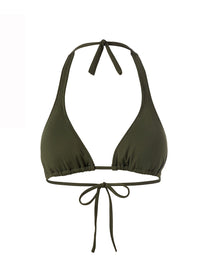 Athens Olive Bikini Top