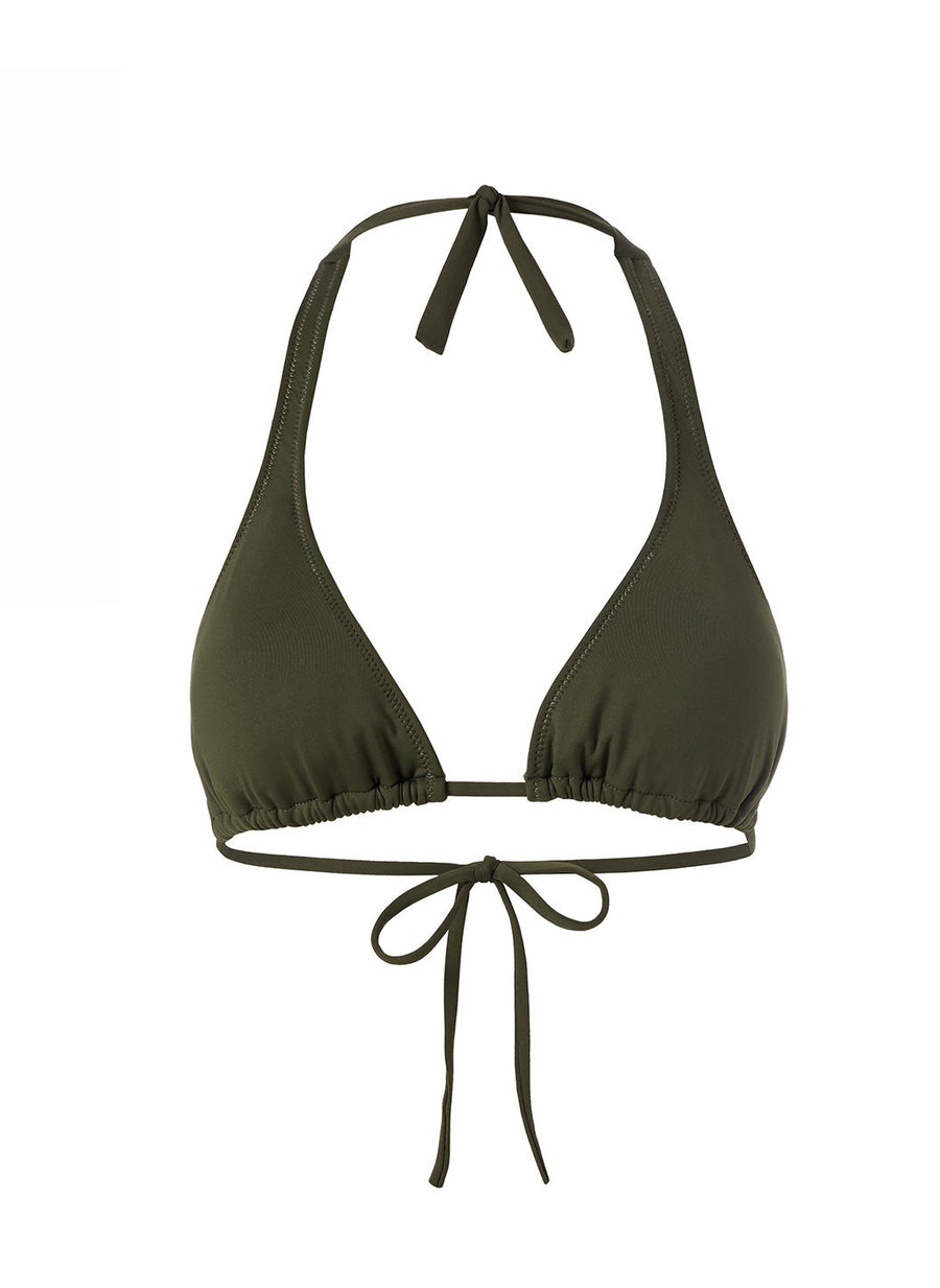 Athens Olive Bikini Top
