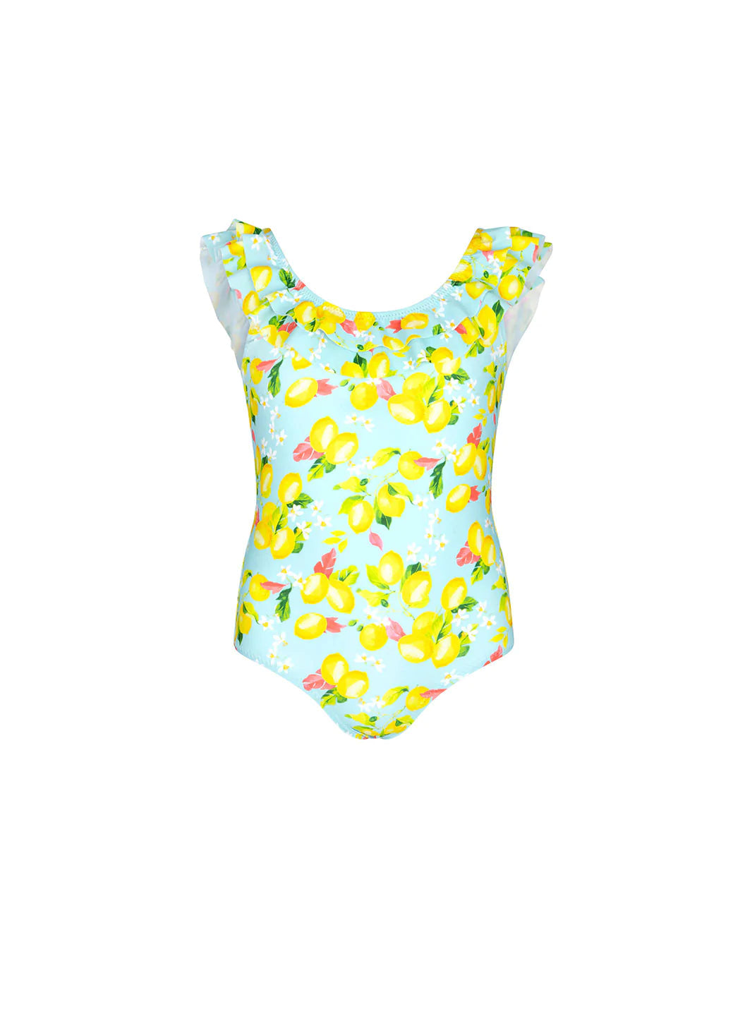 Girls Kiera Blue Lemons Swimsuit