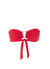 Exclusive Barcelona Red Bandeau Triangle Trim Bikini Top