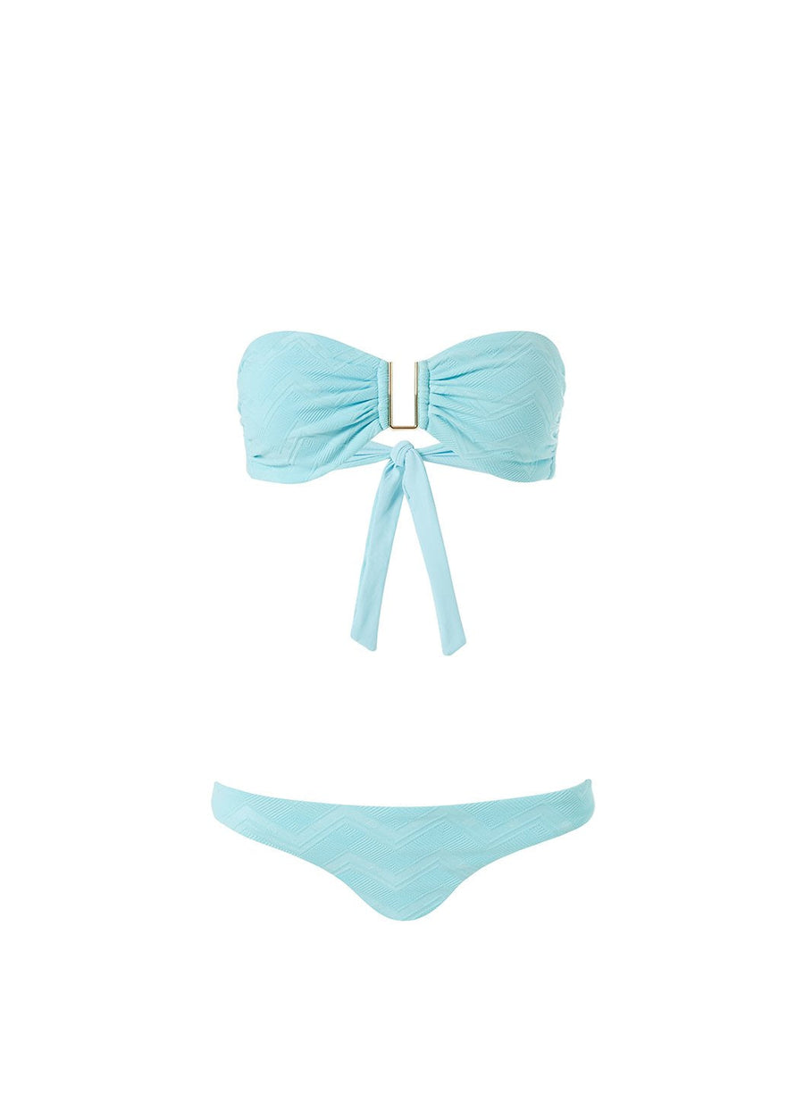 Barcelona Sky Zigzag Bikini Top