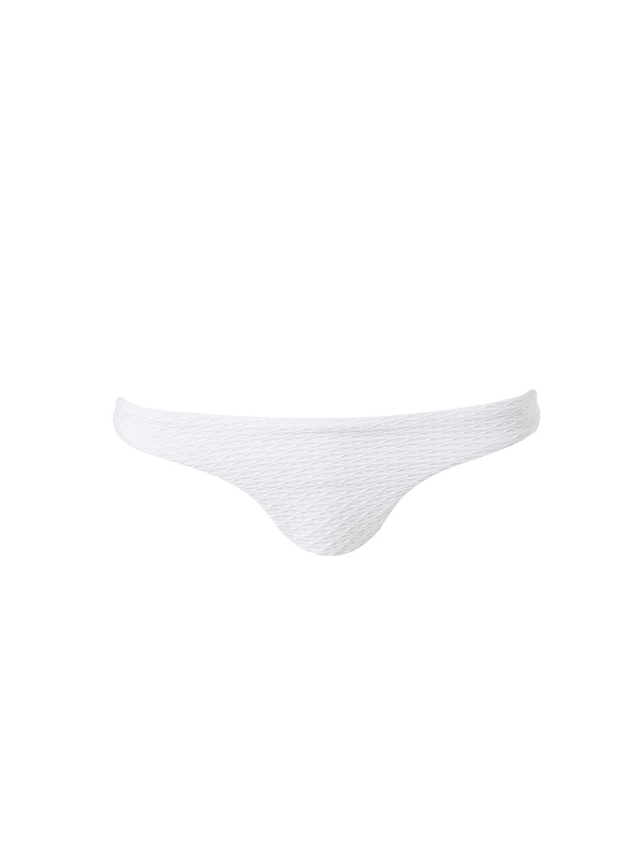 Barcelona White Waves Bikini Bottom