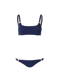 Bari Navy Ridges Bikini Cutout 2023