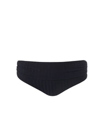 Bel Air Ribbed Black Bikini Bottom