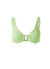 Bel Air Lime Ribbed Bikini Top Cutout