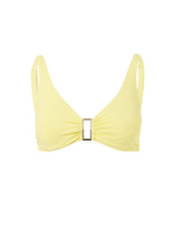 Belair Yellow Over The Shoulder Supportive Bikini Top