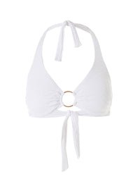 Exclusive Brussels Top White Zig Zag