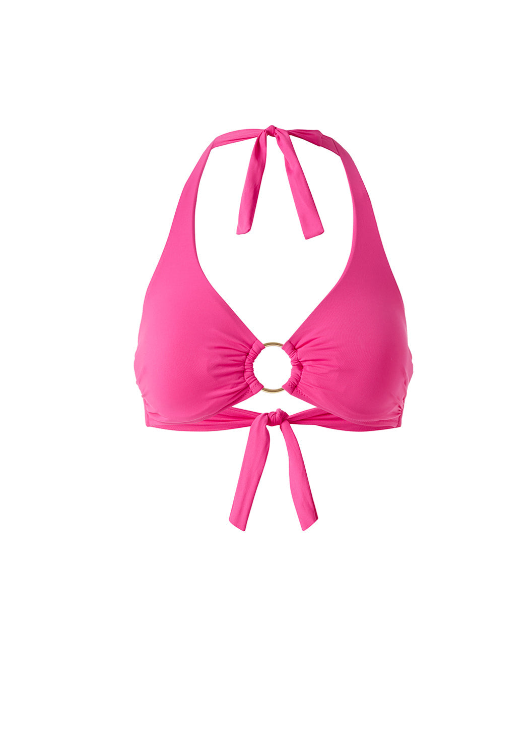 Brussels Fuchsia Bikini Top Cutout