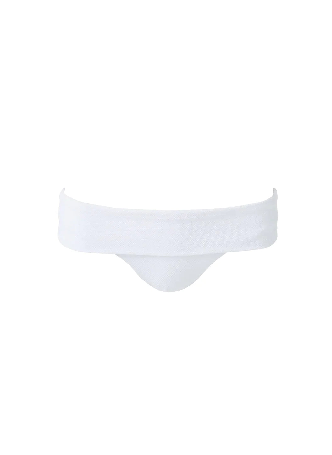 Brussels White Pique Bikini Bottom