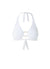 Brussels White Pique Bikini Top Cutout 2023 