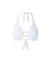 Brussels White Pique Bikini Top Cutout 2023 