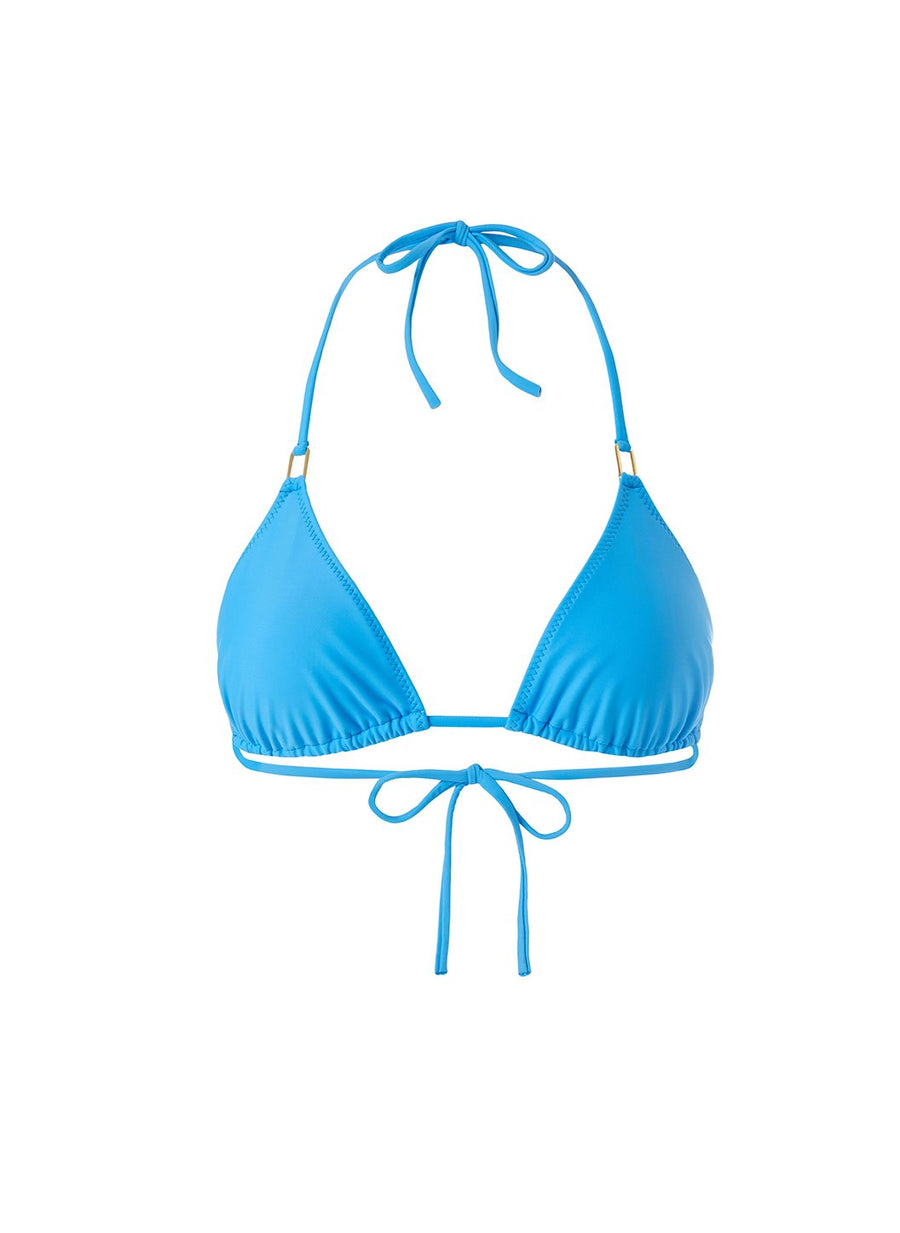 Cancun Azure Bikini Top