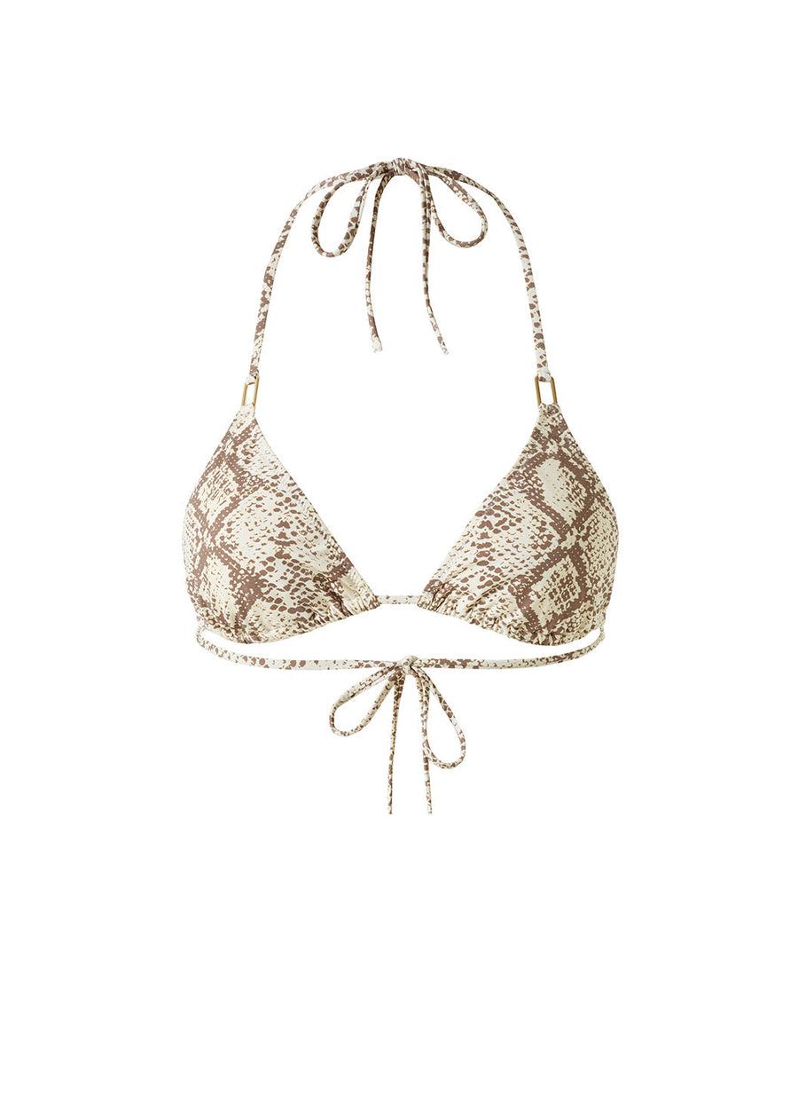 Cancun Snake Bikini Top Cutout
