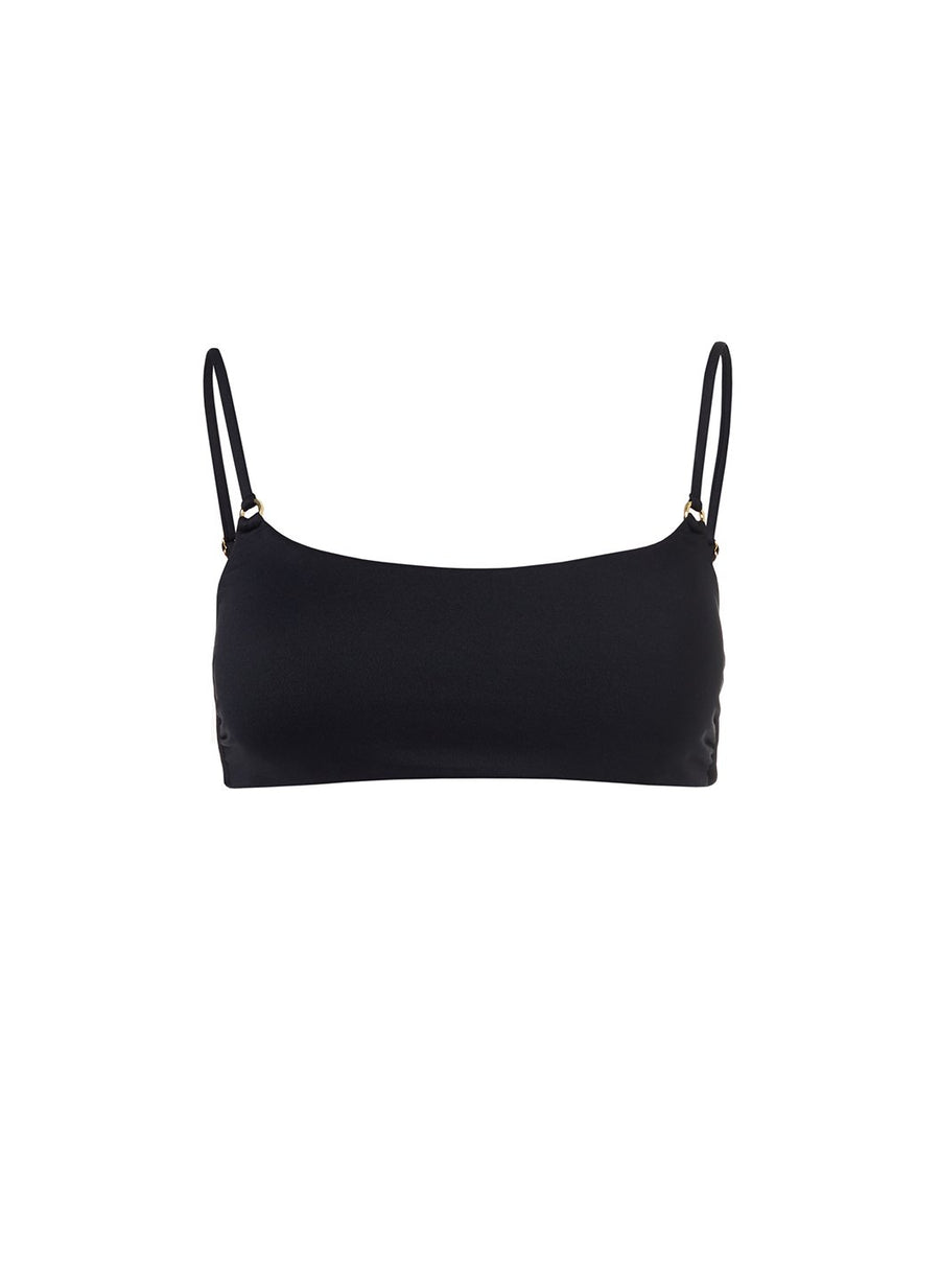 Capri Black Bikini Top