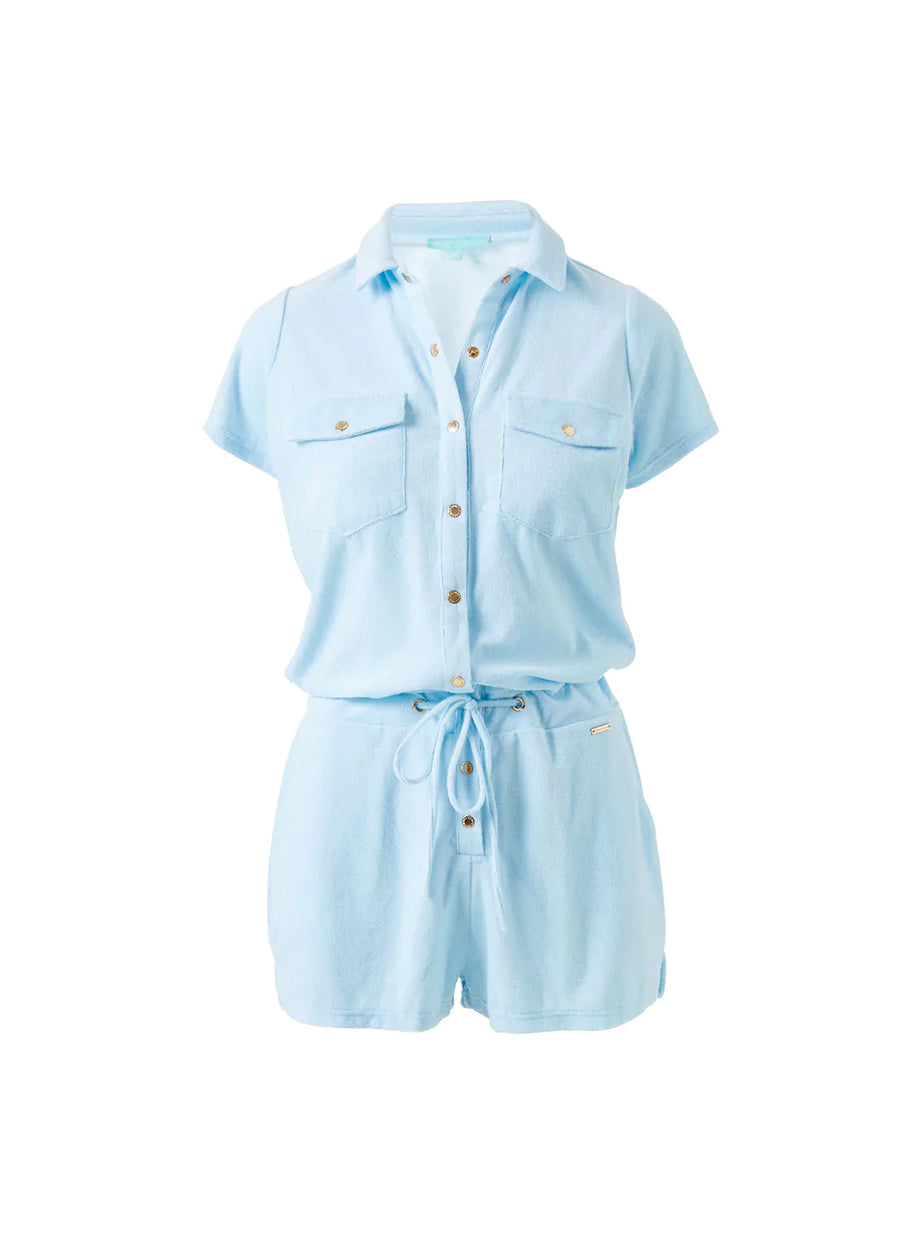 Cheryl Blue Playsuit Cutout 2023   