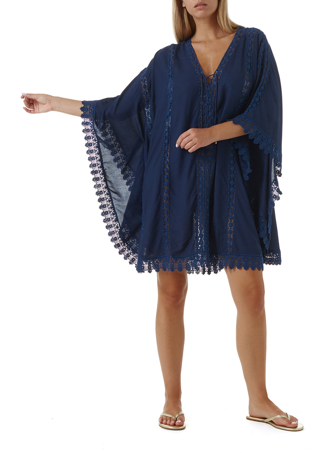 Cindy Navy Short Kaftan Official Site