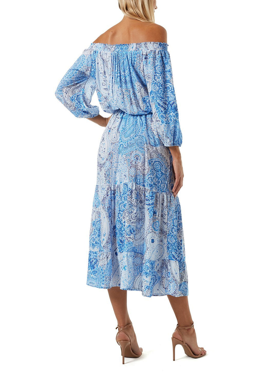 Condor Blue Paisley Dress