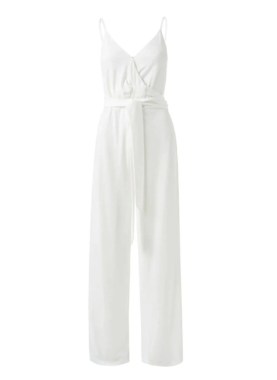 Dru White Jumpsuit Cutout 2023   
