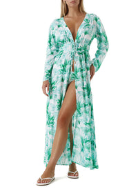 Farrah Palm Kaftan Model 2023 F  