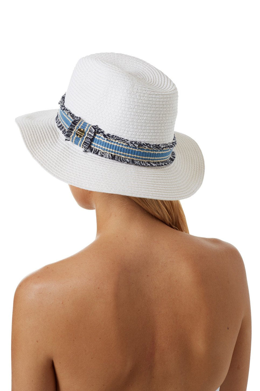 Fedora White Blue